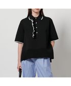 【ユナイテッドアローズ/UNITED ARROWS】のミニマルフリル ニット 5SL 人気、トレンドファッション・服の通販 founy(ファニー) ファッション Fashion レディースファッション Fashion for Women トップス・カットソー Cut & Sew Tops ニット Knit Tops & Sweaters スリット Slit, Slit Detail タイトスカート Pencil Skirt, Tight Skirt デニム Denim, Jeans Material フリル Frill, Ruffle フロント Front, Front Design マニッシュ Mannish, Boyish ワイド Wide, Wide Fit アウトレット Outlet / Clearance おすすめ Recommended / Our Picks thumbnail BLACK|ID: prp329100004861921 ipo3291000000036071585