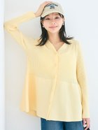 【コカ/COCA】のペプラムニットチュニックカーディガン 人気、トレンドファッション・服の通販 founy(ファニー) ファッション Fashion レディースファッション Fashion for Women トップス・カットソー Cut & Sew Tops ニット Knit Tops & Sweaters カーディガン・羽織り Layered Style Cardigans ウォッシャブル Machine Washable 春 Spring カーディガン Cardigan, Knitwear シンプル Simple, Minimal スラックス Slacks, Dress Pants チュニック Tunic, Long Top デニム Denim, Jeans Material 長袖 Long Sleeve, Full Sleeve バランス Balance, Style Balance フレア Flare, Flared フロント Front, Front Design ベーシック Basic, Essential ペプラム Peplum, Flared Hem ポケット Pocket, Pocket Detail 無地 Plain, Solid Color エレガント 上品 Elegant ビジネス 仕事 通勤 Business / Work / Commuting 2026年 2026 thumbnail Yellow|ID: prp329100004861923 ipo3291000000036071929