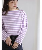 【ラ トータリテ/La TOTALITE】の【洗える】LE MINOR/ルミノア 別注ボーダープルオーバー 人気、トレンドファッション・服の通販 founy(ファニー) ファッション Fashion レディースファッション Fashion for Women トップス・カットソー Cut & Sew Tops カジュアルプルオーバー・ニットトップス Pullovers & Knit Tops / Casual Pullovers コンパクト Compact, Small Size バスク Basque, Basque Style フランス France, French ベーシック Basic, Essential ボーダー Border, Stripe 別注 Limited Edition, Custom Order 定番 Standard, Basic Item 洗える Machine Washable thumbnail パープル|ID: prp329100004861925 ipo3291000000036072471