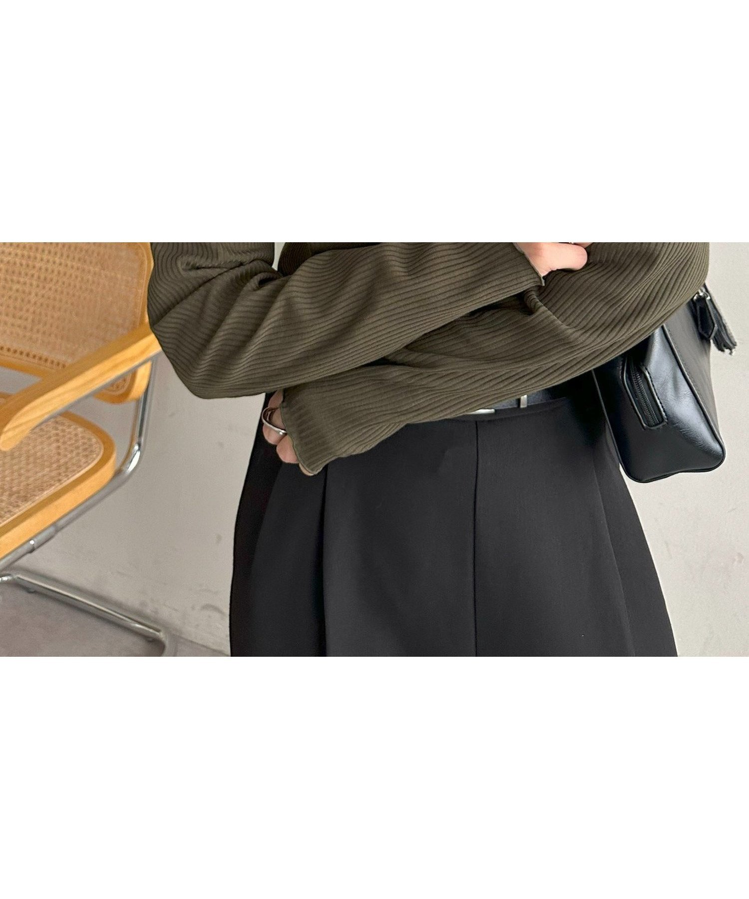 【ディスコート/Discoat】の【新色追加!/23色展開】前後2WAYリブメローロングスリーブ《WEB限定》 インテリア・キッズ・メンズ・レディースファッション・服の通販 founy(ファニー) 　ファッション　Fashion　レディースファッション　Fashion for Women　インナー　Innerwear　キャミワンピース　Cami Dress, Slip Dress　コンパクト　Compact, Small Size　サロペット　Overalls, Salopette　スリーブ　Sleeve, Long Sleeve / Short Sleeve　ロング　Long, Long-Length　楽ちん　Easy Fit, Comfortable　おすすめ　Recommended / Our Picks　カーキ|ID: prp329100004861926 ipo3291000000036072609