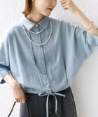 【シップス フォー ウィメン/SHIPS】の《追加 》【WEB限定】 手洗い可能 デニム ライク タック 裾 ドロスト 羽織 シャツ 人気、トレンドファッション・服の通販 founy(ファニー) ファッション Fashion レディースファッション Fashion for Women トップス・カットソー Cut & Sew Tops シャツ・ブラウス・オフィスカジュアル Elegant Blouses & Button-Ups 春 Spring 秋 Autumn シンプル Simple, Minimal デニム Denim, Jeans Material フロント Front, Front Design ポケット Pocket, Pocket Detail 羽織 Haori, Light Jacket ワイド Wide, Wide Fit thumbnail ライトブルー|ID: prp329100004861927 ipo3291000000036073043