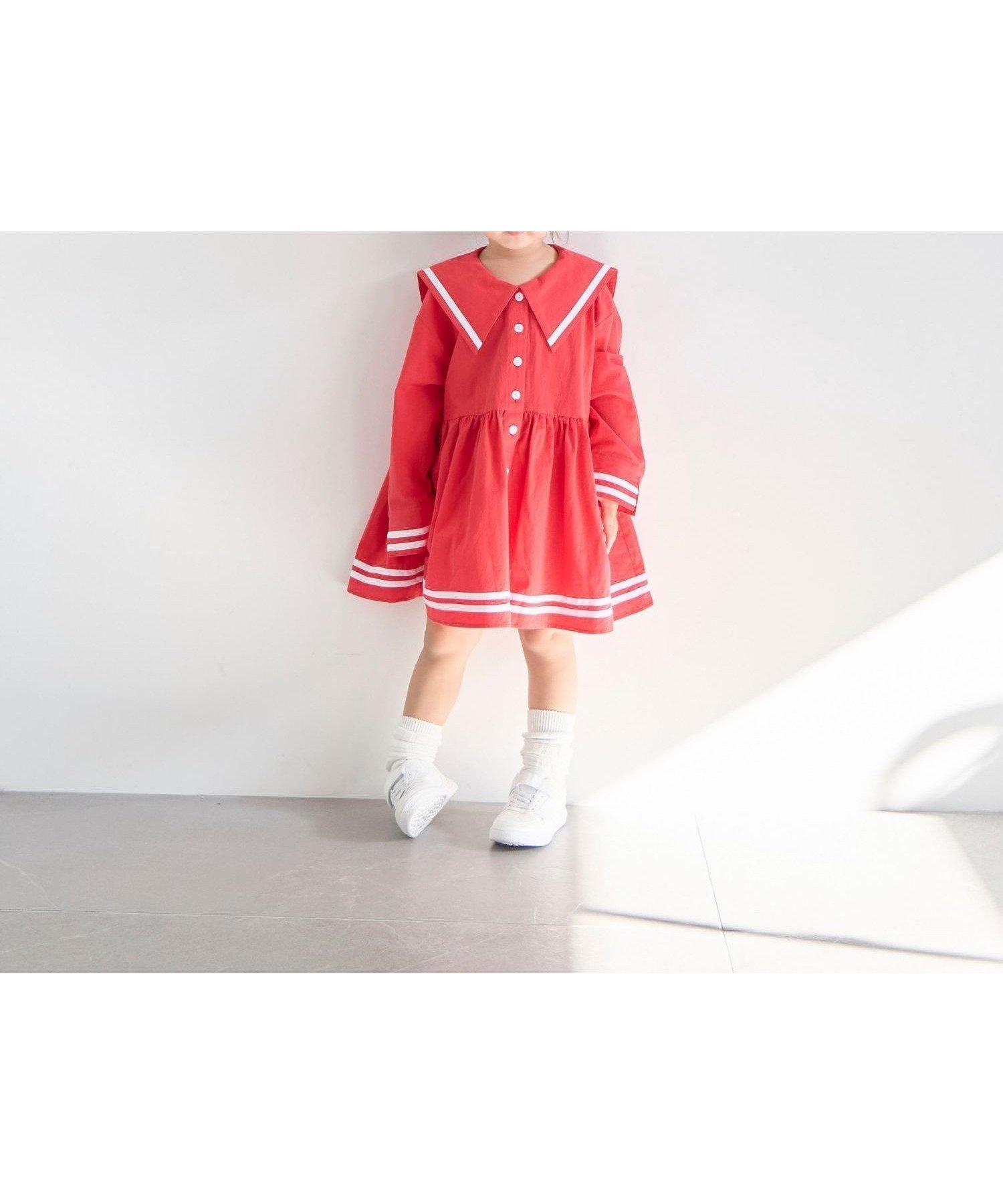 【ローリーズファーム/LOWRYS FARM / KIDS】のセーラーシシュウワンピース 人気、トレンドファッション・服の通販 founy(ファニー) 　ファッション　Fashion　キッズファッション　Fashion for Kids　ワンピース　Dresses　 other-1|ID: prp329100004861934 ipo3291000000036073501