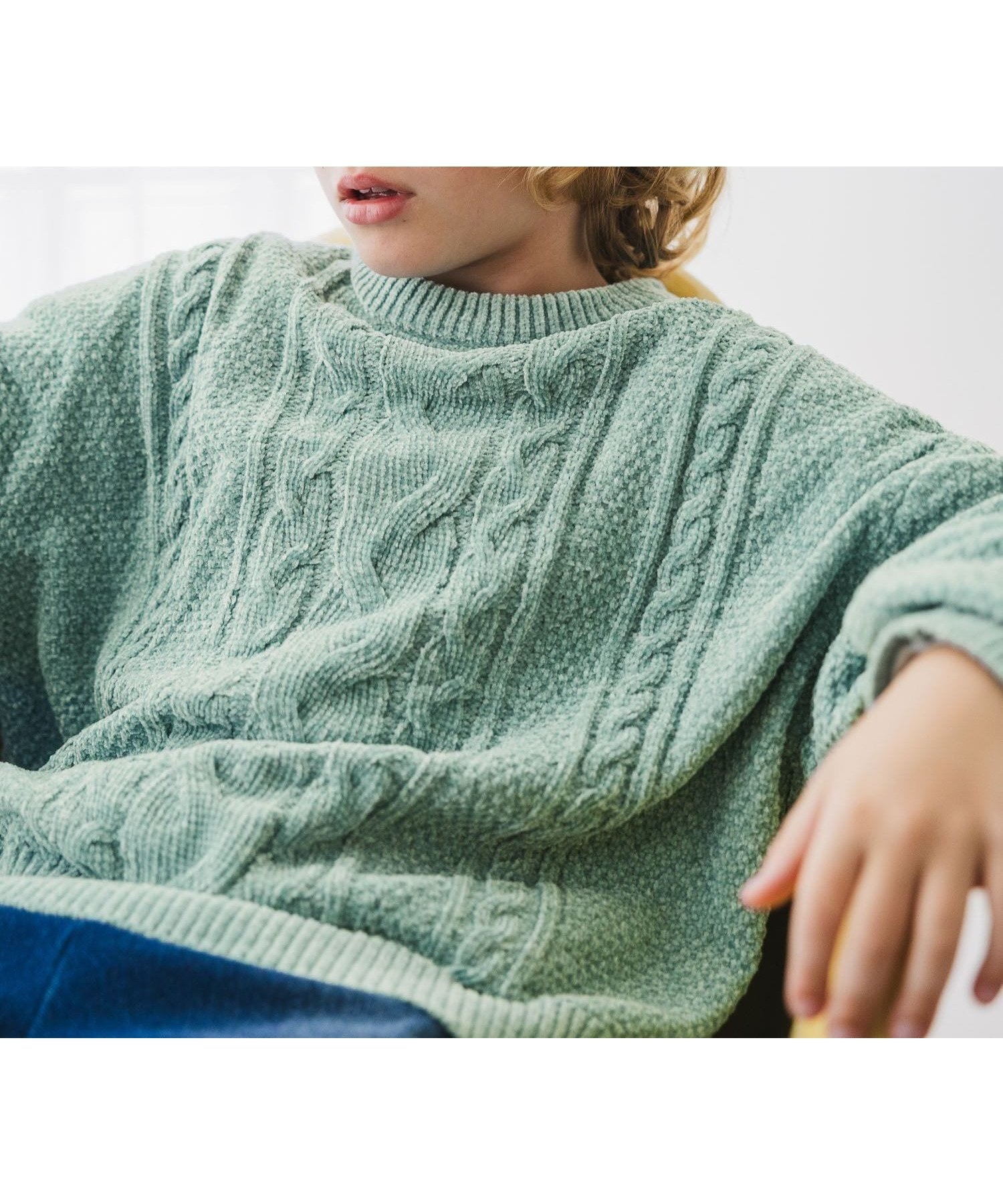 【グローバルワーク/GLOBAL WORK / KIDS】の洗えるモールケーブルプルオーバー/キッズ/603740 インテリア・キッズ・メンズ・レディースファッション・服の通販 founy(ファニー) 　ファッション　Fashion　キッズファッション　Fashion for Kids　トップス・カットソー　Cut & Sew Tops　おすすめ　Recommended / Our Picks　カーゴパンツ　Cargo Pants, Utility Pants　ショート　Short, Short Length　デニム　Denim, Jeans Material　トレンド　Trend, Trending Now　ボトム　Bottoms, Lower Wear　洗える　Machine Washable　グリーン73|ID: prp329100004861938 ipo3291000000036073881