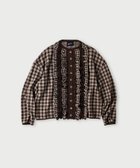 【フォーティファイブ アール/45R】のギンガムジャカードのカーディガン 人気、トレンドファッション・服の通販 founy(ファニー) ファッション Fashion レディースファッション Fashion for Women トップス・カットソー Cut & Sew Tops カーディガン・羽織り Layered Style Cardigans カーディガン Cardigan, Knitwear ギンガム Gingham, Gingham Fabric ジャカード/ジャガード Jacquard, Woven Pattern チェック Check, Plaid, Tartan バランス Balance, Style Balance フリル Frill, Ruffle リネン Linen, Linen Fabric thumbnail 茶ギンガム|ID: prp329100004861962 ipo3291000000036074341