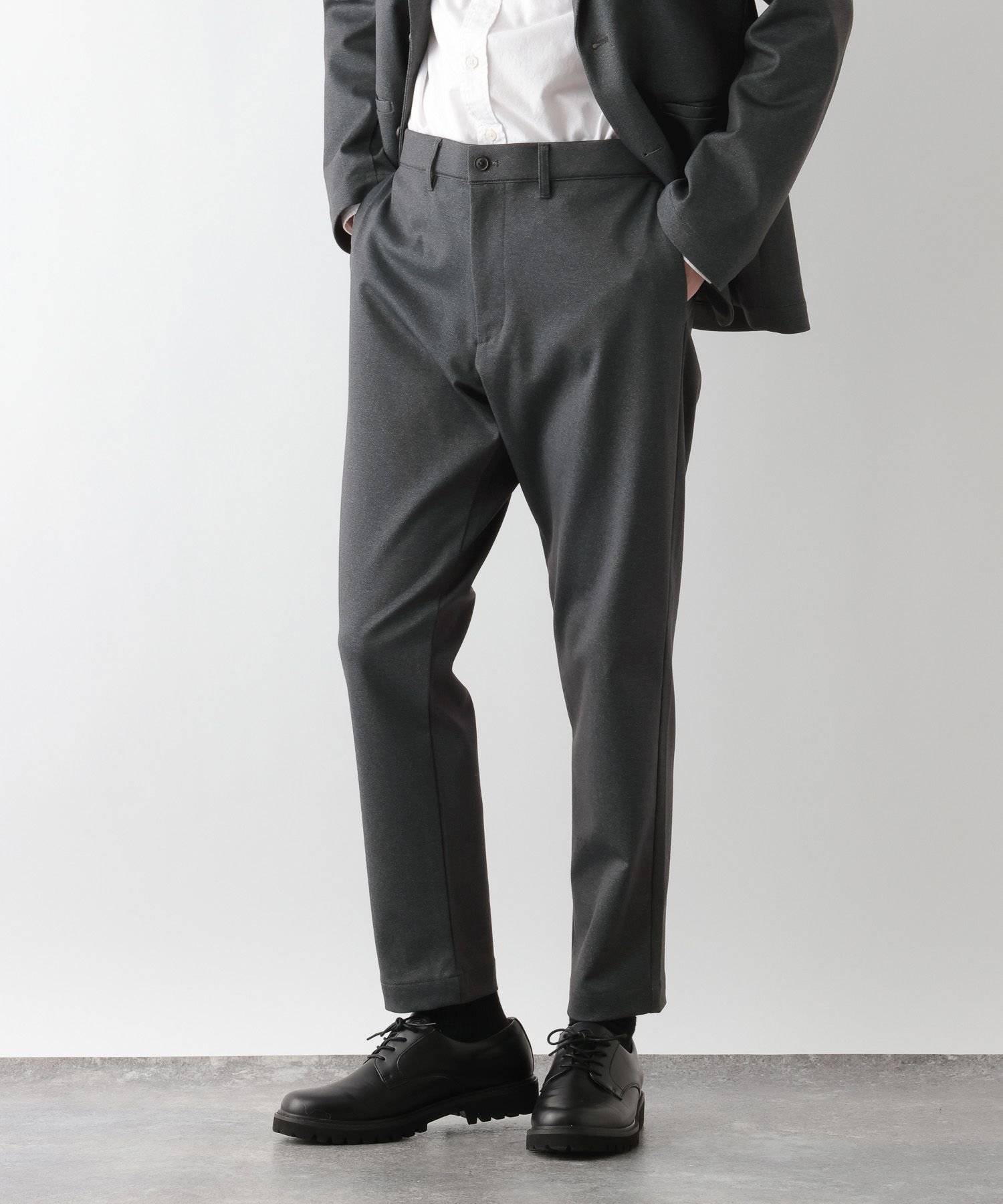 【グローバルワーク/GLOBAL WORK / MEN】のスマらくイージーパンツ/601315 インテリア・キッズ・メンズ・レディースファッション・服の通販 founy(ファニー) 　ファッション　Fashion　メンズファッション　Fashion for Men　ボトムス　Bottoms　おすすめ　Recommended / Our Picks　ジャケット　Jacket, Outerwear　ストレッチ　Stretch, Stretchy Fabric　スマート　Smart, Elegant　スラックス　Slacks, Dress Pants　セットアップ　Set-Up, Coordinated Outfit　ドローコード　Drawcord, Drawstring Cord　フィット　Fit, Slim Fit　ボトム　Bottoms, Lower Wear　チャコール18|ID: prp329100004861978 ipo3291000000036074462