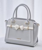 【サマンサ ベガ/SamanthaVega】のバイカラーアクセントリボンハンドバッグ 人気、トレンドファッション・服の通販 founy(ファニー) ファッション Fashion レディースファッション Fashion for Women バッグ Bags おすすめ Recommended / Our Picks コレクション Collection, Seasonal Line ショルダー Shoulder, Shoulder Strap スタイリッシュ Stylish, Fashionable ストーン Stone, Gem-Like ポケット Pocket, Pocket Detail リボン Ribbon, Bow 財布 Wallet, Purse thumbnail ライトブルー|ID: prp329100004861992 ipo3291000000036074569