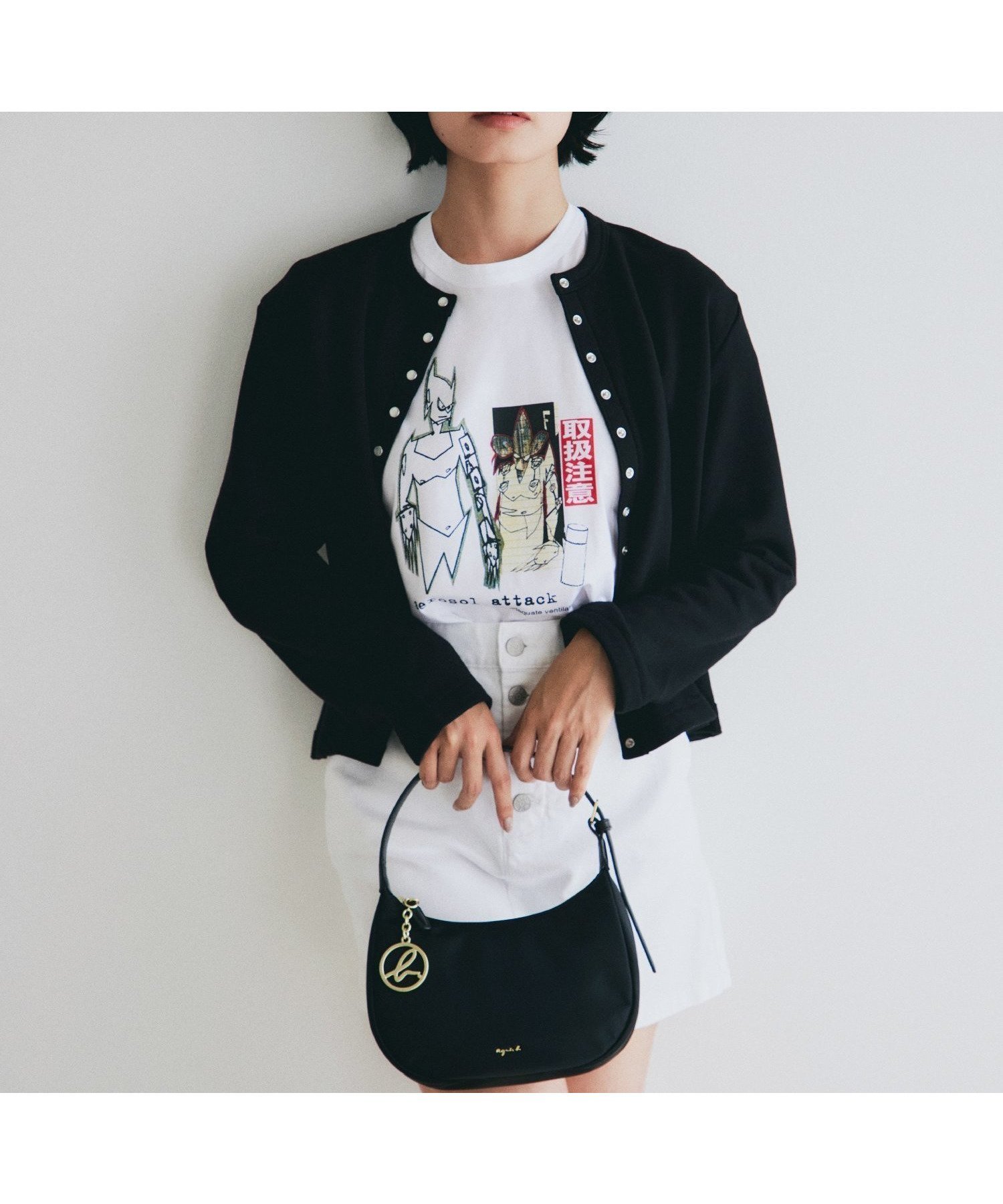 【アニエスベー ファム/agnes b. FEMME】のナイロン スモール ショルダーバッグ ZAS06-01 人気、トレンドファッション・服の通販 founy(ファニー) 　ファッション　Fashion　レディースファッション　Fashion for Women　ショルダー　Shoulder, Shoulder Strap　チャーム　Charm, Pendant　フォルム　Silhouette, Form　ワンポイント　One Point, Statement Accent　エレガント 上品　Elegant　 other-1|ID: prp329100004862020 ipo3291000000036074815