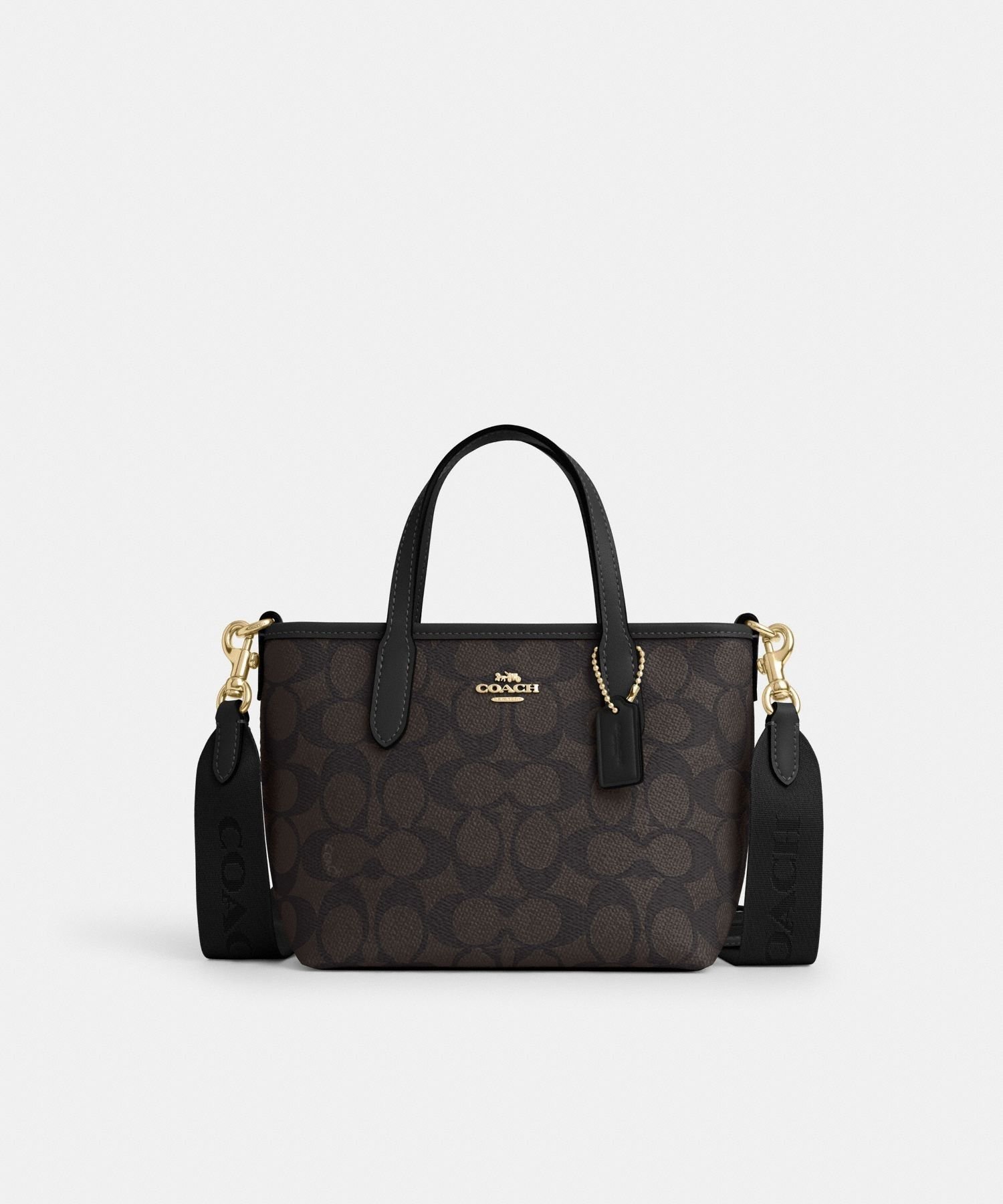 【コーチ/COACH】の【公式】シティ ミニ トート バッグ・シグネチャー キャンバス インテリア・キッズ・メンズ・レディースファッション・服の通販 founy(ファニー) 　ファッション　Fashion　レディースファッション　Fashion for Women　バッグ　Bags　iPhone アイフォーン　iPhone　キャンバス　Canvas, Canvas Fabric　シューズ　Shoes, Footwear　ポケット　Pocket, Pocket Detail　ラップ　Wrap, Wrap Design　財布　Wallet, Purse　BLACK|ID: prp329100004862026 ipo3291000000036074853