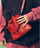 【メゾンスペシャル/MAISON SPECIAL】の2WAY Drawstring Leather Shoulder Bag With Drawstring Charm 人気、トレンドファッション・服の通販 founy(ファニー) ファッション Fashion レディースファッション Fashion for Women おすすめ Recommended / Our Picks チャーム Charm, Pendant バランス Balance, Style Balance フォルム Silhouette, Form ポケット Pocket, Pocket Detail エレガント 上品 Elegant 巾着 Drawstring Bag, Kinchaku thumbnail RED|ID: prp329100004862055 ipo3291000000036075325