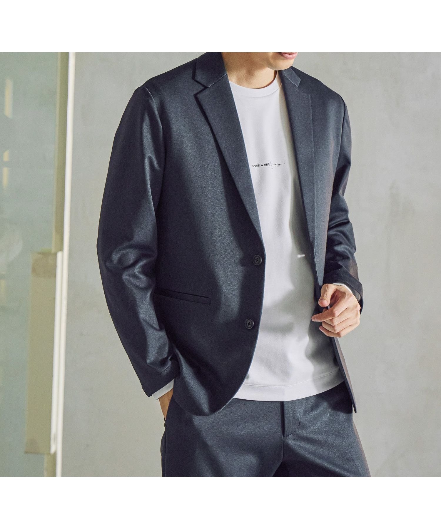 【グローバルワーク/GLOBAL WORK / MEN】のスマらくジャケット/601167 インテリア・キッズ・メンズ・レディースファッション・服の通販 founy(ファニー) ファッション Fashion メンズファッション Fashion for Men おすすめ Recommended / Our Picks シンプル Simple, Minimal ジャケット Jacket, Outerwear ストレッチ Stretch, Stretchy Fabric スマート Smart, Elegant セットアップ Set-Up, Coordinated Outfit フィット Fit, Slim Fit ポケット Pocket, Pocket Detail ネイビー88|ID: prp329100004862284 ipo3291000000036088780