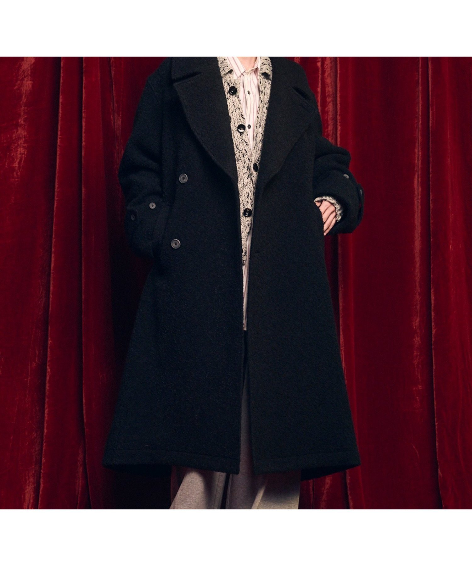 【メゾンスペシャル/MAISON SPECIAL / MEN】のSemi-double Prime-Over Front-fly Coat インテリア・キッズ・メンズ・レディースファッション・服の通販 founy(ファニー) ファッション Fashion メンズファッション Fashion for Men アウター Men's Coats Outerwear ショルダー Shoulder, Shoulder Strap スタイリッシュ Stylish, Fashionable スタンド Stand Collar, Upright Stand ドロップ Drop Shoulder, Dropped Style バランス Balance, Style Balance パターン Pattern, Design Print フィット Fit, Slim Fit おすすめ Recommended / Our Picks BLK|ID: prp329100004862294 ipo3291000000036089105