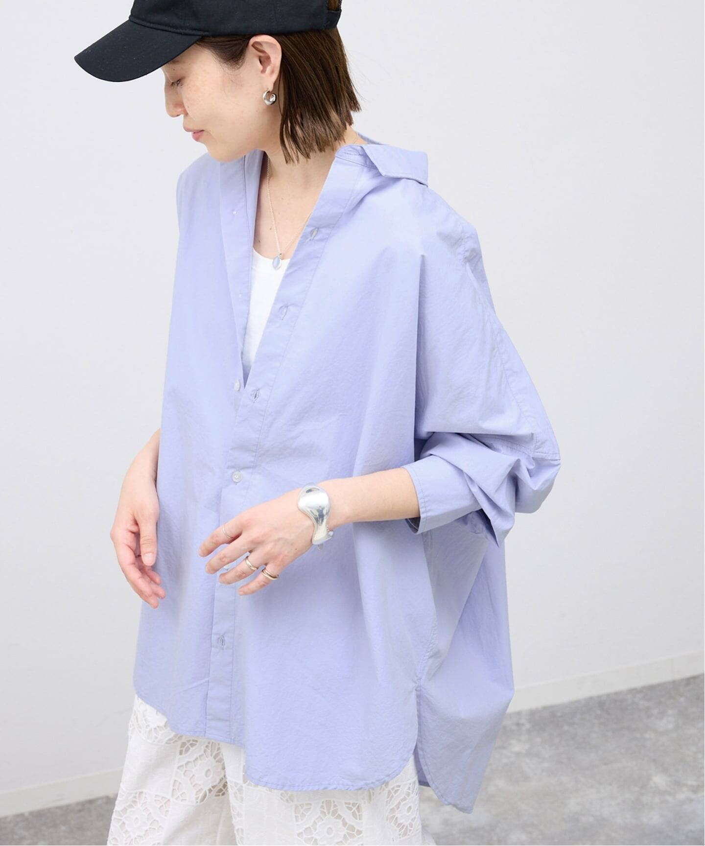 【スローブ イエナ/SLOBE IENA】のオーバーサイズシャツ インテリア・キッズ・メンズ・レディースファッション・服の通販 founy(ファニー) ファッション Fashion レディースファッション Fashion for Women トップス・カットソー Cut & Sew Tops シャツ・ブラウス・オフィスカジュアル Elegant Blouses & Button-Ups 2026年 2026 ベーシック Basic, Essential 夏 Summer 春 Spring S/S・春夏 SS, Spring/Summer, Warm Season 羽織 Haori, Light Jacket サックスブルー B|ID: prp329100004862296 ipo3291000000036089157