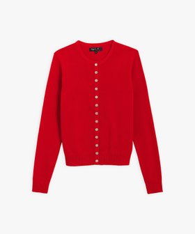 【アニエスベー ファム/agnes b. FEMME】のJ155 CARDIGAN コットンニットカーディガン 人気、トレンドファッション・服の通販 founy(ファニー) ファッション Fashion レディースファッション Fashion for Women トップス・カットソー Cut & Sew Tops ニット Knit Tops & Sweaters カーディガン・羽織り Layered Style Cardigans カーディガン Cardigan, Knitwear シルバー Silver, Metallic Silver フィット Fit, Slim Fit ラウンド Round, Round Neck 定番 Standard, Basic Item 長袖 Long Sleeve, Full Sleeve |ID:prp329100004862303