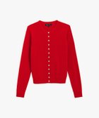 【アニエスベー ファム/agnes b. FEMME】のJ155 CARDIGAN コットンニットカーディガン 人気、トレンドファッション・服の通販 founy(ファニー) ファッション Fashion レディースファッション Fashion for Women トップス・カットソー Cut & Sew Tops ニット Knit Tops & Sweaters カーディガン・羽織り Layered Style Cardigans カーディガン Cardigan, Knitwear シルバー Silver, Metallic Silver フィット Fit, Slim Fit ラウンド Round, Round Neck 定番 Standard, Basic Item 長袖 Long Sleeve, Full Sleeve thumbnail レッド|ID: prp329100004862303 ipo3291000000036089356