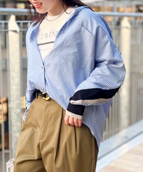 【ノーリーズ/NOLLEY'S】のバックヨークテープブラウス 人気、トレンドファッション・服の通販 founy(ファニー) ファッション Fashion レディースファッション Fashion for Women トップス・カットソー Cut & Sew Tops シャツ・ブラウス・オフィスカジュアル Elegant Blouses & Button-Ups バッグ Bags 春 Spring ストライプ Stripe, Striped Pattern 人気 Popular, Best Seller ポケット Pocket, Pocket Detail ヨーク Yoke, Yoke Design S/S・春夏 SS, Spring/Summer, Warm Season アウトレット Outlet / Clearance おすすめ Recommended / Our Picks 夏 Summer 2026年 2026 |ID:prp329100004862305