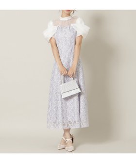 【ウィルセレクション/WILLSELECTION】のシアーベールレースワンピース 人気、トレンドファッション・服の通販 founy(ファニー) ファッション Fashion レディースファッション Fashion for Women ワンピース Dresses シアー Sheer, See-Through スタンド Stand Collar, Upright Stand ドレス Dress, One-Piece フラワー Flower, Floral ラベンダー Lavender リボン Ribbon, Bow レース Lace, Lace Fabric エレガント 上品 Elegant |ID:prp329100004862326