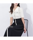 【ジルバイジルスチュアート/JILL by JILLSTUART】の開襟配色ニットワンピース 人気、トレンドファッション・服の通販 founy(ファニー) ファッション Fashion レディースファッション Fashion for Women ワンピース Dresses ニットワンピース Knit Dresses エレガント 上品 Elegant スマート Smart, Elegant パイピング Piping, Trim Design フィット Fit, Slim Fit フェミニン Feminine, Girly フレア Flare, Flared thumbnail ホワイト1|ID: prp329100004862337 ipo3291000000036090532