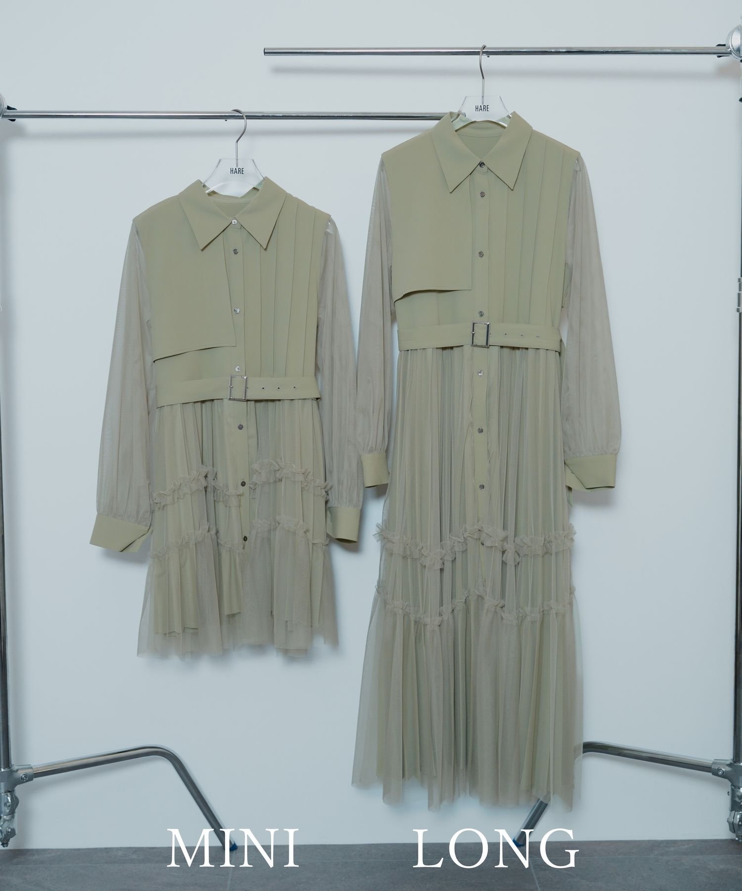 【ハレ/HARE】のシアーチュールプリーツワンピース インテリア・キッズ・メンズ・レディースファッション・服の通販 founy(ファニー) 　ファッション　Fashion　レディースファッション　Fashion for Women　ワンピース　Dresses　アクセサリー　Fashion Accessories　ウェーブ　Wavy Pattern　ストレート　Straight, Straight Cut　スニーカー　Sneakers, Trainers　チュール　Tulip, Tulip Motif　プリーツ　Pleats, Pleated　ロング　Long, Long-Length　エレガント 上品　Elegant　イエロー61|ID: prp329100004862339 ipo3291000000036090579