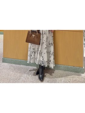 【スナイデル/SNIDEL】のウエストシャーリングプリントOP 人気、トレンドファッション・服の通販 founy(ファニー) ファッション Fashion レディースファッション Fashion for Women ワンピース Dresses おすすめ Recommended / Our Picks イエロー Yellow シフォン Chiffon, Lightweight Fabric シャーリング Shirring, Ruched スマート Smart, Elegant |ID:prp329100004862349