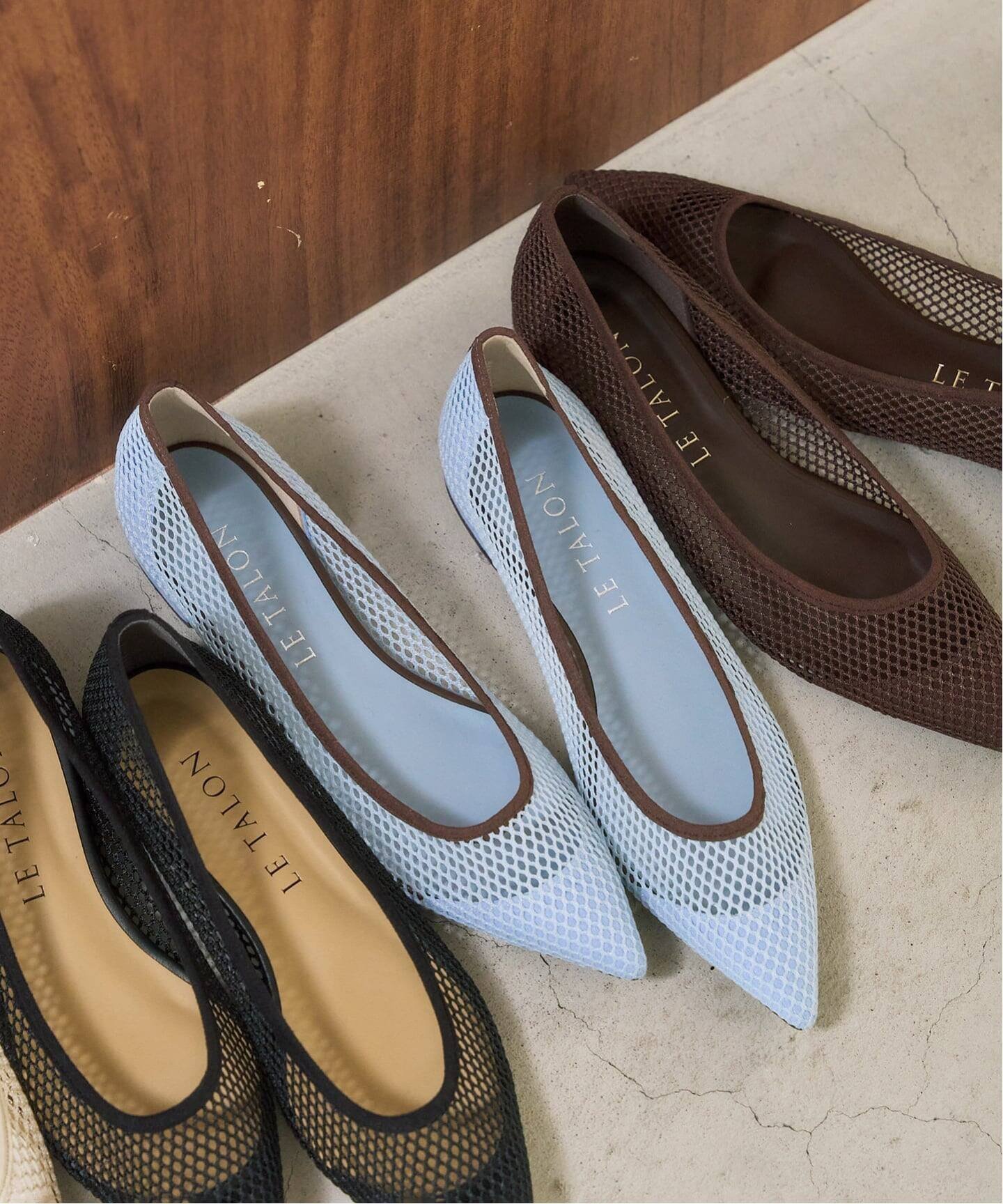 【ル タロン/Le Talon】の《追加 2》ポインテッドネットフラット インテリア・キッズ・メンズ・レディースファッション・服の通販 founy(ファニー) ファッション Fashion レディースファッション Fashion for Women シューズ Shoes, Footwear トリミング Trimming, Decorative Edge トレンド Trend, Trending Now フラット Flat, Flat Shoes エレガント 上品 Elegant 春 Spring サックスブルー|ID: prp329100004862399 ipo3291000000036091727