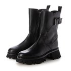 【ラボキゴシ ワークス/RABOKIGOSHI works】の5.5cm本革厚底ミディアムブーツ 人気、トレンドファッション・服の通販 founy(ファニー) ファッション Fashion レディースファッション Fashion for Women ショート Short, Short Length デニム Denim, Jeans Material 厚底 Platform Shoes thumbnail ブラック|ID: prp329100004862403 ipo3291000000036091783