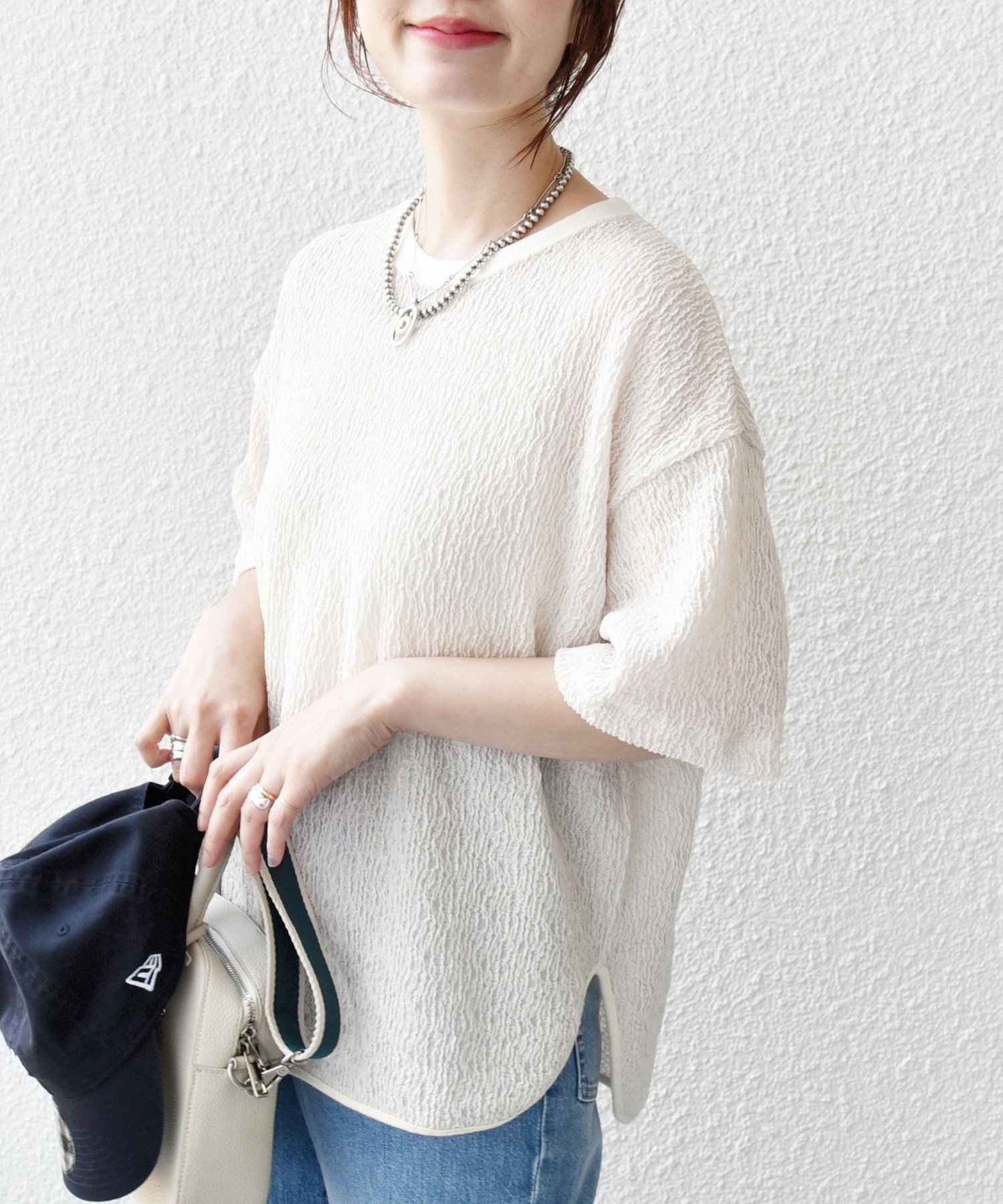 【シップス フォー ウィメン/SHIPS】の手洗い可能 ランダム ブルーゼ ショート スリーブ プルオーバー インテリア・キッズ・メンズ・レディースファッション・服の通販 founy(ファニー) 　ファッション　Fashion　レディースファッション　Fashion for Women　トップス・カットソー　Cut & Sew Tops　カジュアルプルオーバー・ニットトップス　Pullovers & Knit Tops / Casual Pullovers　カットソー　Cut and Sewn Top　ショート　Short, Short Length　シンプル　Simple, Minimal　スリーブ　Sleeve, Long Sleeve / Short Sleeve　デニム　Denim, Jeans Material　長袖　Long Sleeve, Full Sleeve　ハーフ　Half, Half-Length　フェミニン　Feminine, Girly　ラウンド　Round, Round Neck　ランダム　Random, Irregular　おすすめ　Recommended / Our Picks　夏　Summer　2025年　2025　2025春夏・S/S　Spring/Summer 2025 SS25　ナチュラル|ID: prp329100004862756 ipo3291000000036118295