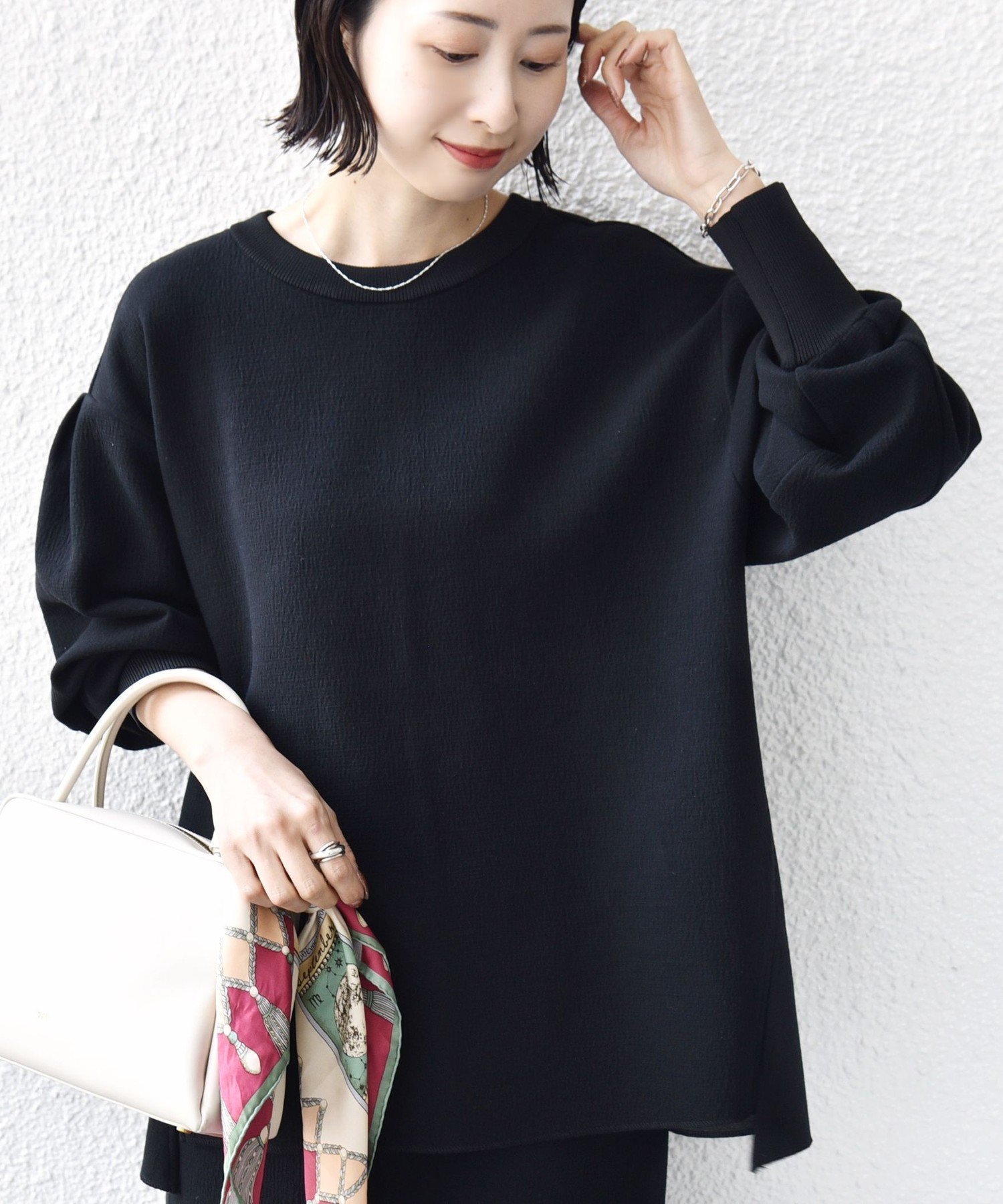 【シップス フォー ウィメン/SHIPS】の手洗い可能 ダブル フェイス ニット リブ コンビ プルオーバー インテリア・キッズ・メンズ・レディースファッション・服の通販 founy(ファニー) 　ファッション　Fashion　レディースファッション　Fashion for Women　トップス・カットソー　Cut & Sew Tops　ニット　Knit Tops & Sweaters　カジュアルプルオーバー・ニットトップス　Pullovers & Knit Tops / Casual Pullovers　コンビ　Combo, Combination Style　シューズ　Shoes, Footwear　シンプル　Simple, Minimal　ストレッチ　Stretch, Stretchy Fabric　スリット　Slit, Slit Detail　セットアップ　Set-Up, Coordinated Outfit　タイトスカート　Pencil Skirt, Tight Skirt　ダブル　Double, Double-Breasted　フェイス　Face, Facial Design　ポケット　Pocket, Pocket Detail　おすすめ　Recommended / Our Picks　エレガント 上品　Elegant　ビジネス 仕事 通勤　Business / Work / Commuting　2026年　2026　ブラック|ID: prp329100004862788 ipo3291000000036118751