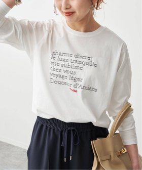 【スピック&スパン/Spick & Span】のLa Hutte / ラ ユット 別注ロゴ刺しゅう L/S Tee* 人気、トレンドファッション・服の通販 founy(ファニー) ファッション Fashion レディースファッション Fashion for Women アウトドア Outdoor Clothing インナー Innerwear コンパクト Compact, Small Size フランス France, French プリント Print, Printed Pattern 別注 Limited Edition, Custom Order ロング Long, Long-Length |ID:prp329100004862797