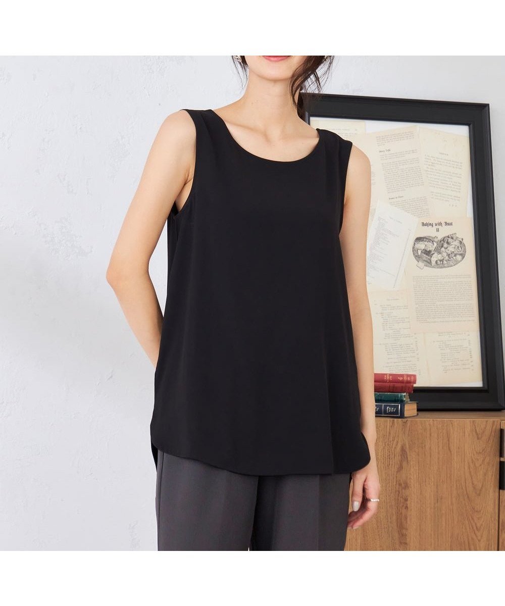 【アー ヴェー ヴェー/a.v.v】の【イージーケア】ラウンドヘムロングタンクトップ インテリア・キッズ・メンズ・レディースファッション・服の通販 founy(ファニー) ファッション Fashion レディースファッション Fashion for Women インナー Innerwear 春 Spring 秋 Autumn カットソー Cut and Sewn Top カーディガン Cardigan, Knitwear ジョーゼット Georgette, Semi-Sheer Fabric ストレッチ Stretch, Stretchy Fabric タンク Tank Top, Sleeveless Top 人気 Popular, Best Seller メッシュ Mesh, Net Fabric ロング Long, Long-Length 冬 Winter / This Winter 再入荷 Restock / Back in Stock おすすめ Recommended / Our Picks 夏 Summer ブラック|ID: prp329100004862813 ipo3291000000036119056