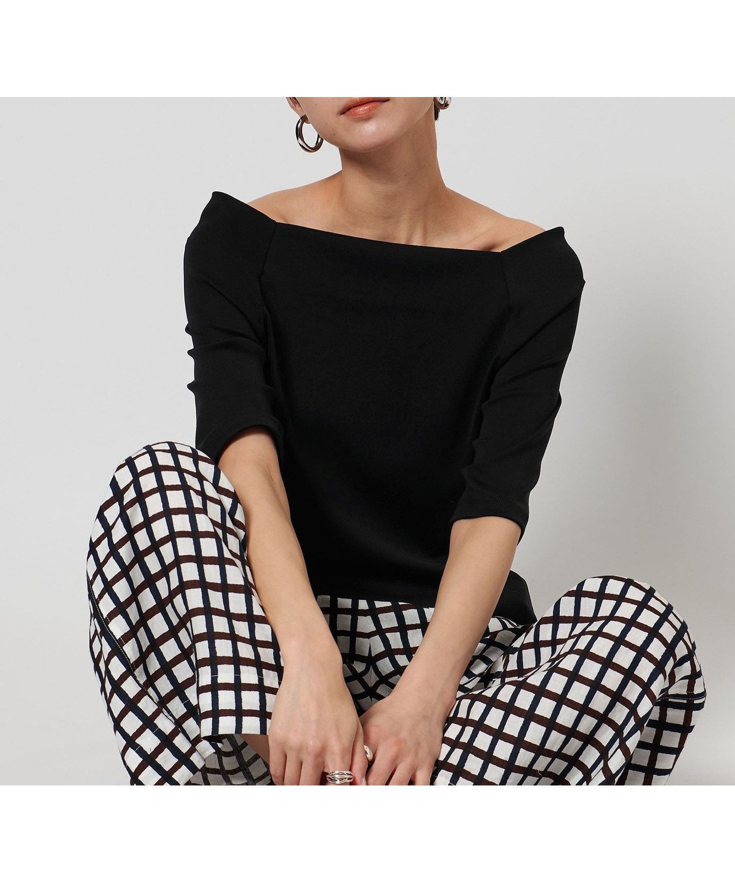 【ユナイテッドアローズ/UNITED ARROWS】のスクープドネック ハーフスリーブ カットソー インテリア・キッズ・メンズ・レディースファッション・服の通販 founy(ファニー) ファッション Fashion レディースファッション Fashion for Women トップス・カットソー Cut & Sew Tops カットソー・ベーシックTシャツ Cut-and-Sewn Tops / Stretch Tees & Basics 春 Spring 秋 Autumn カットソー Cut and Sewn Top スラックス Slacks, Dress Pants スリーブ Sleeve, Long Sleeve / Short Sleeve デニム Denim, Jeans Material ドロップ Drop Shoulder, Dropped Style ハーフ Half, Half-Length フレア Flare, Flared ボトム Bottoms, Lower Wear アウトレット Outlet / Clearance BLACK|ID: prp329100004862815 ipo3291000000036119097