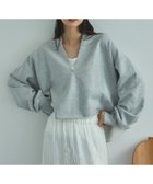 【ドゥ アルシーヴ/Doux archives】のキーネックスウェットプルオーバー 人気、トレンドファッション・服の通販 founy(ファニー) ファッション Fashion レディースファッション Fashion for Women トップス・カットソー Cut & Sew Tops レディースパーカー・カジュアルフーディー Casual Hoodies & Sweatshirts カジュアルプルオーバー・ニットトップス Pullovers & Knit Tops / Casual Pullovers スウェット・クルーネックトップス Sweatshirts & Crewnecks / Relaxed Fit Sweat Tops カットオフ Cut-Off Design スウェット / スエット Sweatshirt, Sweatwear スキッパー Skipper, Open Collar ボトム Bottoms, Lower Wear 人気 Popular, Best Seller thumbnail GRAY|ID: prp329100004862816 ipo3291000000036119124