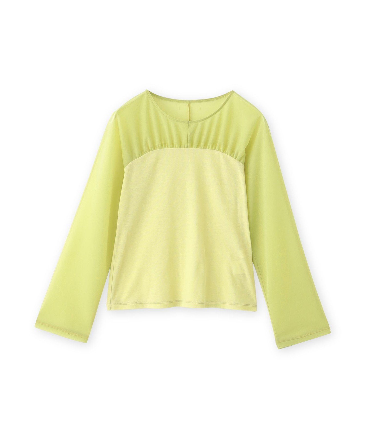 【ビアンカ/BIANCA】の【着回し抜群】チュールシアーコンビカットソー インテリア・キッズ・メンズ・レディースファッション・服の通販 founy(ファニー) ファッション Fashion レディースファッション Fashion for Women トップス・カットソー Cut & Sew Tops カットソー・ベーシックTシャツ Cut-and-Sewn Tops / Stretch Tees & Basics インナー Innerwear オーガンジー Organza Fabric 春 Spring 秋 Autumn カットソー Cut and Sewn Top ギャザー Gathered, Ruffled コンビ Combo, Combination Style シアー Sheer, See-Through シルケット Silket, Silky Cotton ストレッチ Stretch, Stretchy Fabric チュール Tulip, Tulip Motif トレンド Trend, Trending Now ドレープ Drape, Draping Fabric ファブリック Fabric, Textile A/W・秋冬 Autumn/Winter おすすめ Recommended / Our Picks 夏 Summer エレガント 上品 Elegant イエロー|ID: prp329100004862817 ipo3291000000036119153