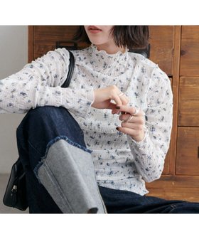 【ディスコート/Discoat】の【WEB限定】小花柄ボトルネックプルオーバー 人気、トレンドファッション・服の通販 founy(ファニー) ファッション Fashion レディースファッション Fashion for Women トップス・カットソー Cut & Sew Tops カジュアルプルオーバー・ニットトップス Pullovers & Knit Tops / Casual Pullovers 花柄・フラワープリント・モチーフ Floral Prints & Motifs / Flower Pattern Tops おすすめ Recommended / Our Picks インナー Innerwear キャミソール Camisole, Spaghetti Strap Top シアー Sheer, See-Through ジャケット Jacket, Outerwear スウェット / スエット Sweatshirt, Sweatwear フィット Fit, Slim Fit フリル Frill, Ruffle ボトルネック Bottle Neck, Mock Neck ロング Long, Long-Length エレガント 上品 Elegant 夏 Summer 春 Spring S/S・春夏 SS, Spring/Summer, Warm Season A/W・秋冬 Autumn/Winter |ID:prp329100004862818