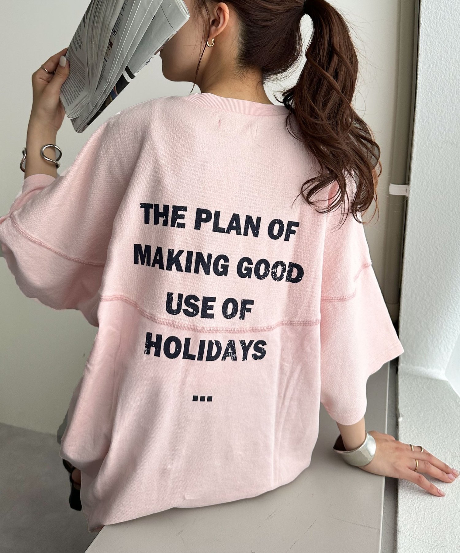 【ディスコート/Discoat】の【WEB限定】フロスト加工裏使いフットボールTシャツ 人気、トレンドファッション・服の通販 founy(ファニー) ファッション Fashion レディースファッション Fashion for Women トップス・カットソー Cut & Sew Tops シャツ・ブラウス・オフィスカジュアル Elegant Blouses & Button-Ups ロングTシャツ・Tシャツ Longline T-Shirts & Tees スウェット / スエット Sweatshirt, Sweatwear トレンド Trend, Trending Now ヴィンテージ Vintage Style other-1|ID: prp329100004862826 ipo3291000000036119473