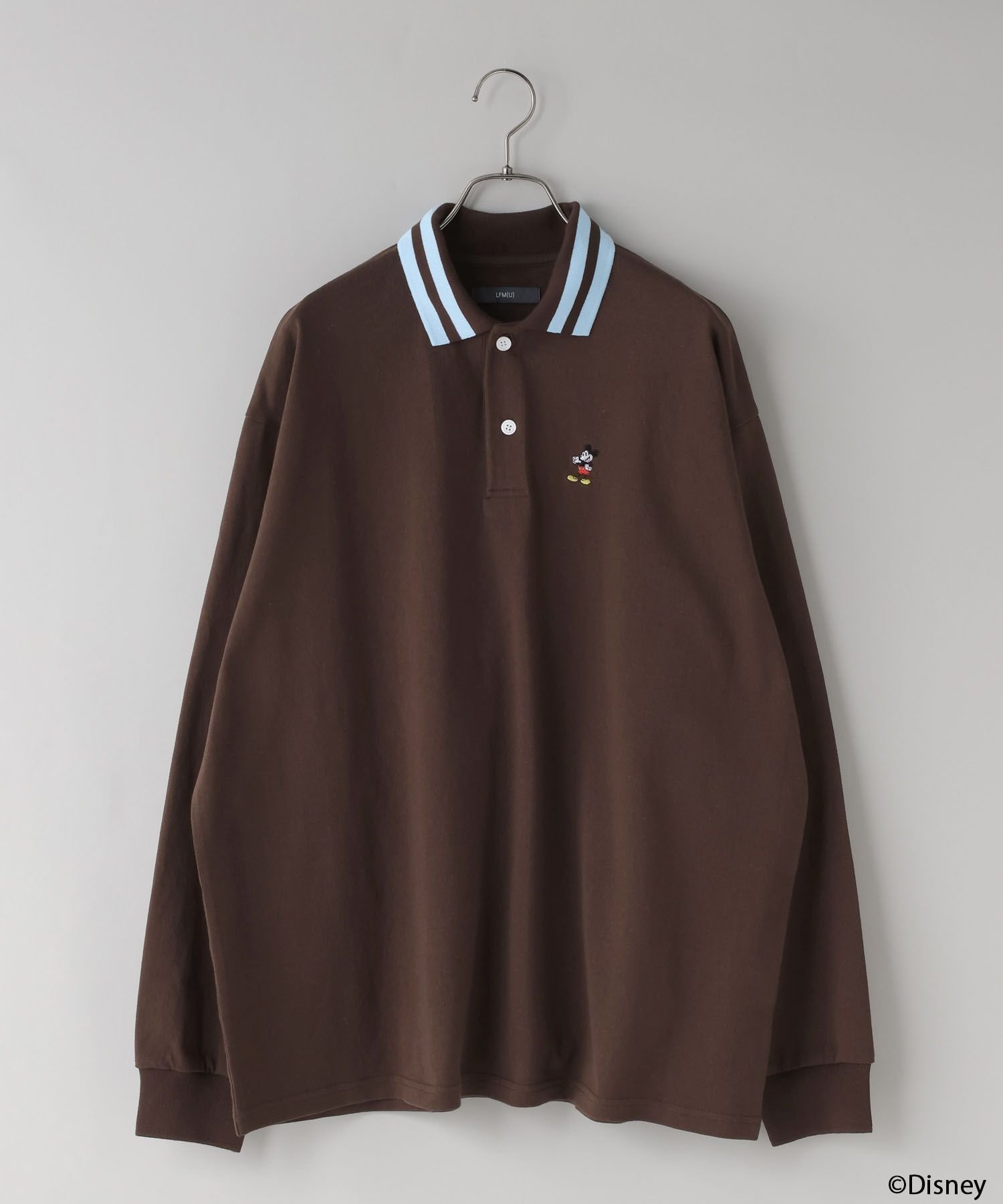 【ローリーズファーム/LOWRYS FARM】のLFM【MICKEY】ラインポロLS インテリア・キッズ・メンズ・レディースファッション・服の通販 founy(ファニー) ファッション Fashion レディースファッション Fashion for Women おすすめ Recommended / Our Picks シンプル Simple, Minimal スリーブ Sleeve, Long Sleeve / Short Sleeve ボトム Bottoms, Lower Wear ポロシャツ Polo Shirt, Collared Tee ロング Long, Long-Length ワイド Wide, Wide Fit ワンポイント One Point, Statement Accent ブラウン58|ID: prp329100004862827 ipo3291000000036119521
