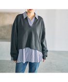 【レプシィム ローリーズファーム/LEPSIM LOWRYS FARM】の深スリットプルオーバー 人気、トレンドファッション・服の通販 founy(ファニー) ファッション Fashion レディースファッション Fashion for Women トップス・カットソー Cut & Sew Tops カジュアルプルオーバー・ニットトップス Pullovers & Knit Tops / Casual Pullovers インナー Innerwear シフォン Chiffon, Lightweight Fabric ショート Short, Short Length ワンポイント One Point, Statement Accent thumbnail チャコールグレー18|ID: prp329100004862828 ipo3291000000036119543