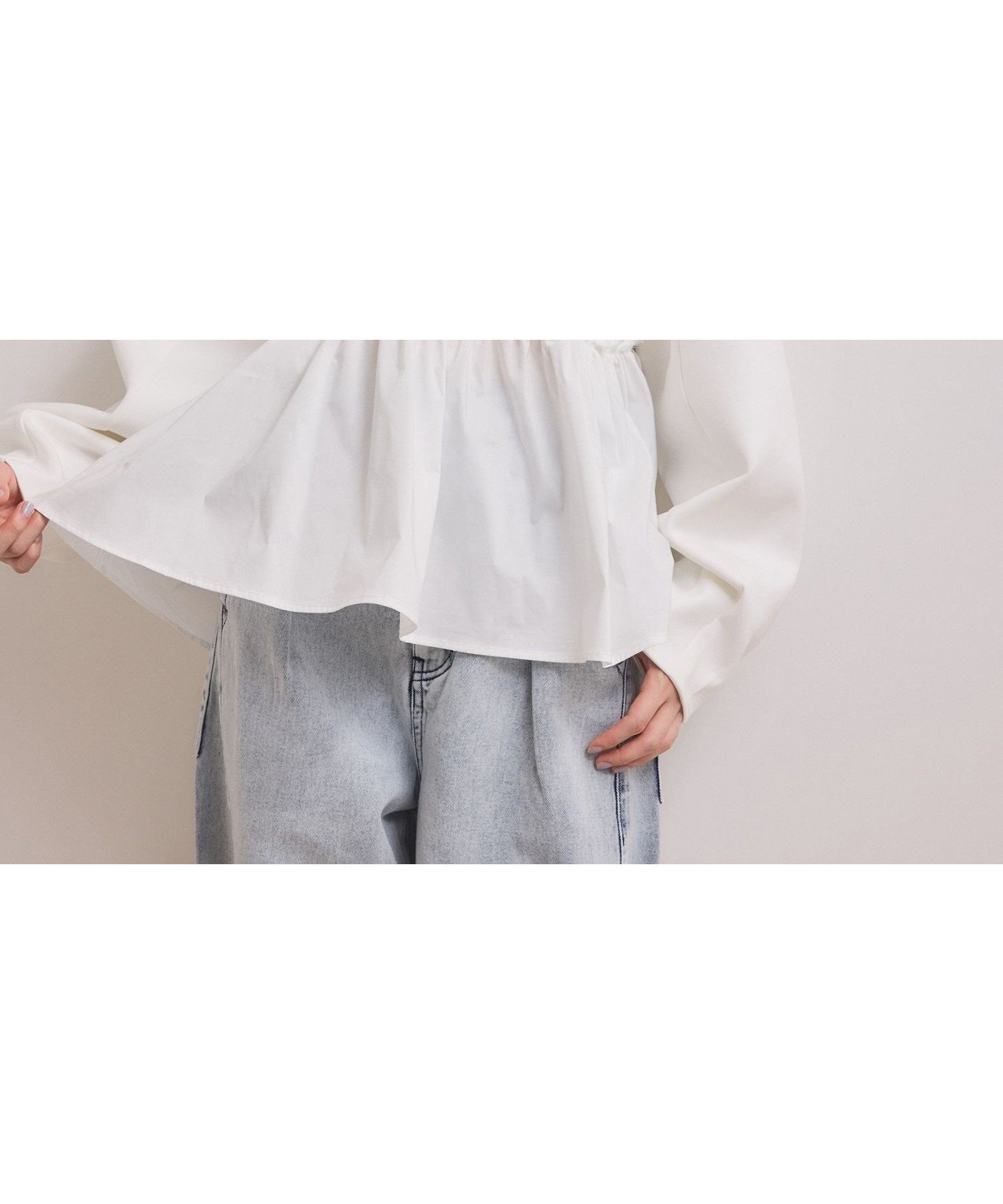 【アダム エ ロペ/ADAM ET ROPE'】の【WEB限定】ペプラムコンビプルオーバー インテリア・キッズ・メンズ・レディースファッション・服の通販 founy(ファニー) ファッション Fashion レディースファッション Fashion for Women トップス・カットソー Cut & Sew Tops カジュアルプルオーバー・ニットトップス Pullovers & Knit Tops / Casual Pullovers アシンメトリー Asymmetrical Style カットソー Cut and Sewn Top スラックス Slacks, Dress Pants デニム Denim, Jeans Material フェミニン Feminine, Girly ベーシック Basic, Essential ペプラム Peplum, Flared Hem ポケット Pocket, Pocket Detail おすすめ Recommended / Our Picks エレガント 上品 Elegant 2026年 2026 ホワイト(10)|ID: prp329100004862840 ipo3291000000036120129