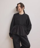 【アダム エ ロペ/ADAM ET ROPE'】の【WEB限定】ペプラムコンビプルオーバー 人気、トレンドファッション・服の通販 founy(ファニー) ファッション Fashion レディースファッション Fashion for Women トップス・カットソー Cut & Sew Tops カジュアルプルオーバー・ニットトップス Pullovers & Knit Tops / Casual Pullovers アシンメトリー Asymmetrical Style カットソー Cut and Sewn Top スラックス Slacks, Dress Pants デニム Denim, Jeans Material フェミニン Feminine, Girly ベーシック Basic, Essential ペプラム Peplum, Flared Hem ポケット Pocket, Pocket Detail おすすめ Recommended / Our Picks エレガント 上品 Elegant 2026年 2026 thumbnail ブラック(01)|ID: prp329100004862840 ipo3291000000036120133
