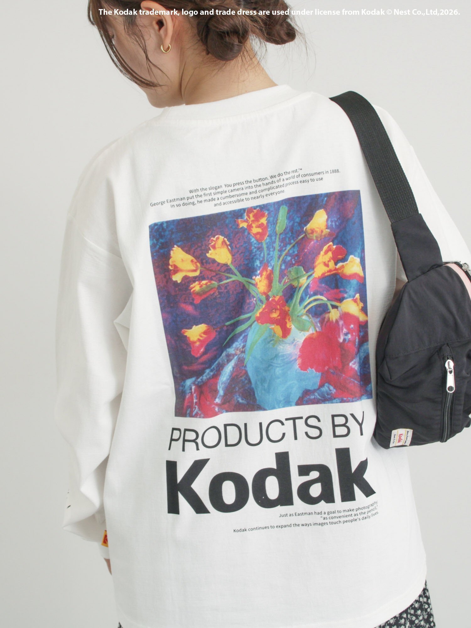 【サマンサモスモス/Samansa Mos2】の【KODAK】バックプリントロンT 人気、トレンドファッション・服の通販 founy(ファニー) ファッション Fashion レディースファッション Fashion for Women トップス・カットソー Cut & Sew Tops ロングTシャツ・Tシャツ Longline T-Shirts & Tees バッグ Bags ニューヨーク New York, NYC Style プリント Print, Printed Pattern 春 Spring other-1|ID: prp329100004862842 ipo3291000000036120186