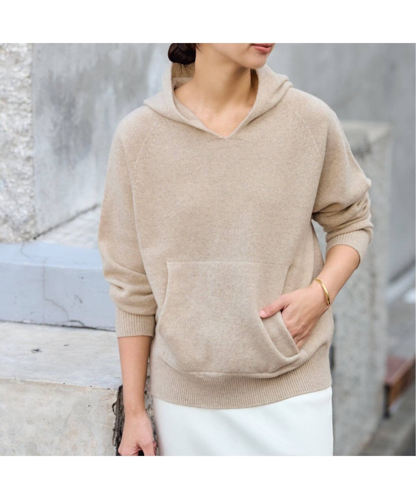 【フレームワーク/FRAMeWORK】の≪追加≫圧縮ウールフードプルオーバー インテリア・キッズ・メンズ・レディースファッション・服の通販 founy(ファニー) ファッション Fashion レディースファッション Fashion for Women トップス・カットソー Cut & Sew Tops カジュアルプルオーバー・ニットトップス Pullovers & Knit Tops / Casual Pullovers バランス Balance, Style Balance パーカー Hoodie, Parka フィット Fit, Slim Fit ホールガーメント WholeGarment, Seamless Knit ポケット Pocket, Pocket Detail ベージュ|ID: prp329100004862847 ipo3291000000036120482