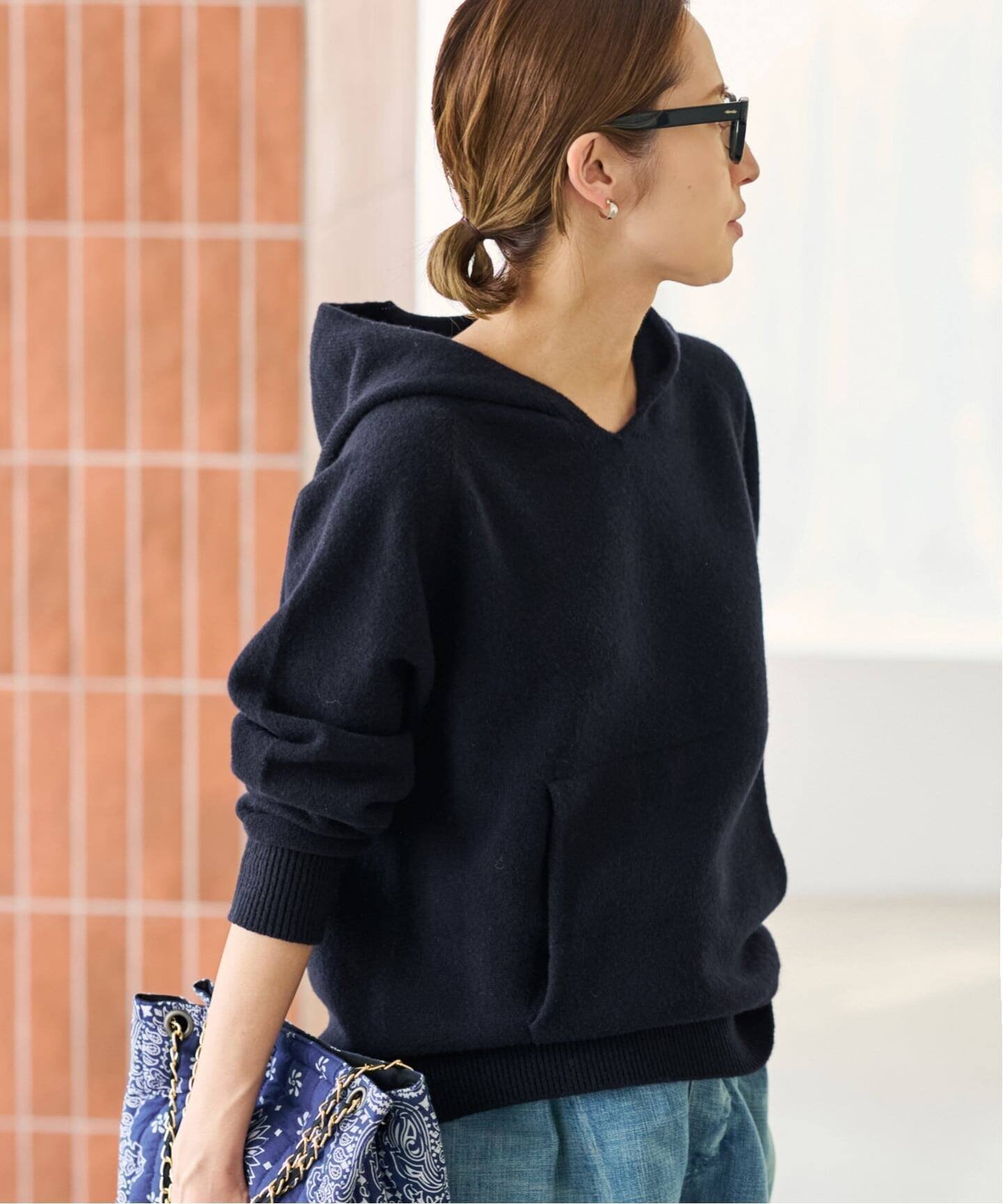 【フレームワーク/FRAMeWORK】の≪追加≫圧縮ウールフードプルオーバー インテリア・キッズ・メンズ・レディースファッション・服の通販 founy(ファニー) ファッション Fashion レディースファッション Fashion for Women トップス・カットソー Cut & Sew Tops カジュアルプルオーバー・ニットトップス Pullovers & Knit Tops / Casual Pullovers バランス Balance, Style Balance パーカー Hoodie, Parka フィット Fit, Slim Fit ホールガーメント WholeGarment, Seamless Knit ポケット Pocket, Pocket Detail ネイビー|ID: prp329100004862847 ipo3291000000036120487