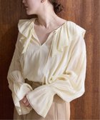 【イエナ/IENA】のフリルピンタックブラウス 人気、トレンドファッション・服の通販 founy(ファニー) ファッション Fashion レディースファッション Fashion for Women トップス・カットソー Cut & Sew Tops シャツ・ブラウス・オフィスカジュアル Elegant Blouses & Button-Ups 2026年 2026 インド Indian Textile インナー Innerwear ジャケット Jacket, Outerwear スラックス Slacks, Dress Pants デニム Denim, Jeans Material バランス Balance, Style Balance フリル Frill, Ruffle ボトム Bottoms, Lower Wear エレガント 上品 Elegant thumbnail イエロー|ID: prp329100004862851 ipo3291000000036120654