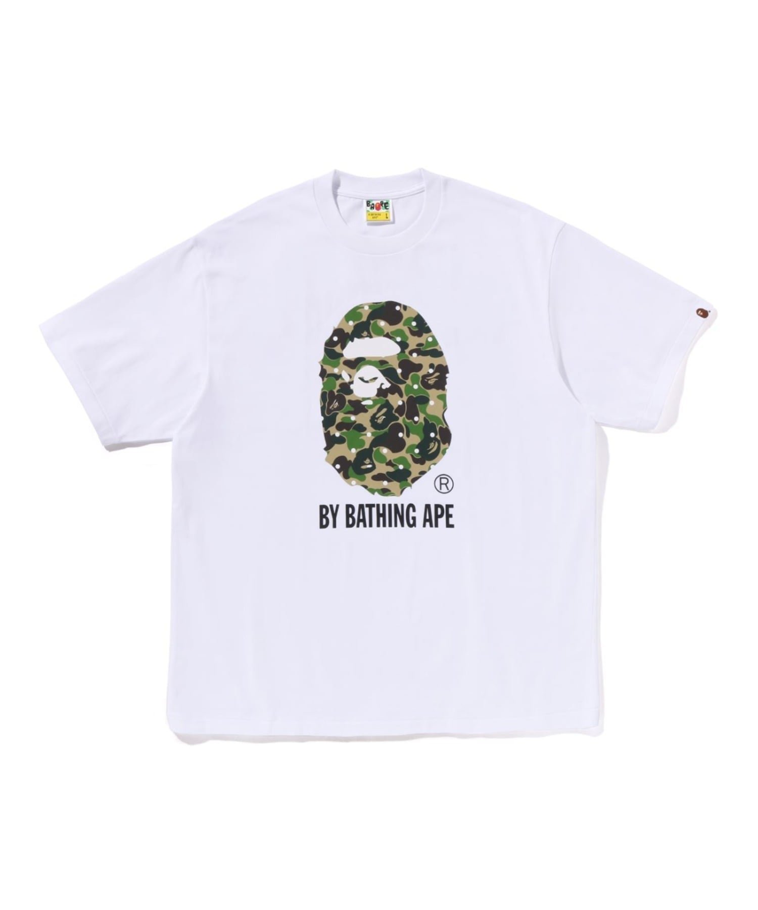 【ア ベイシング エイプ/A BATHING APE】のABC DOT CAMO BY BATHING APE RELAXED FIT TEE インテリア・キッズ・メンズ・レディースファッション・服の通販 founy(ファニー) ファッション Fashion レディースファッション Fashion for Women ショート Short, Short Length スリーブ Sleeve, Long Sleeve / Short Sleeve フロント Front, Front Design プリント Print, Printed Pattern モチーフ Motif, Design Theme ラバー Rubber, Rubber Sole WHITE|ID: prp329100004862859 ipo3291000000036121048