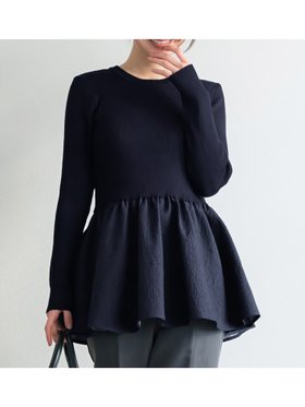 【コカ/COCA】のエンボスドッキングフレアニット 人気、トレンドファッション・服の通販 founy(ファニー) ファッション Fashion レディースファッション Fashion for Women トップス・カットソー Cut & Sew Tops ニット Knit Tops & Sweaters アクセサリー Fashion Accessories 切替 Switching, Contrast Panel シンプル Simple, Minimal スラックス Slacks, Dress Pants タイトスカート Pencil Skirt, Tight Skirt ダウン Down, Puffer デニム Denim, Jeans Material ドッキング Docking, Mixed Material フェミニン Feminine, Girly フレア Flare, Flared ポケット Pocket, Pocket Detail 無地 Plain, Solid Color リブニット Rib Knit, Ribbed Knit ロング Long, Long-Length ワイド Wide, Wide Fit エレガント 上品 Elegant ビジネス 仕事 通勤 Business / Work / Commuting 2026年 2026 |ID:prp329100004862862