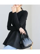 【コカ/COCA】のエンボスドッキングフレアニット 人気、トレンドファッション・服の通販 founy(ファニー) ファッション Fashion レディースファッション Fashion for Women トップス・カットソー Cut & Sew Tops ニット Knit Tops & Sweaters アクセサリー Fashion Accessories 切替 Switching, Contrast Panel シンプル Simple, Minimal スラックス Slacks, Dress Pants タイトスカート Pencil Skirt, Tight Skirt ダウン Down, Puffer デニム Denim, Jeans Material ドッキング Docking, Mixed Material フェミニン Feminine, Girly フレア Flare, Flared ポケット Pocket, Pocket Detail 無地 Plain, Solid Color リブニット Rib Knit, Ribbed Knit ロング Long, Long-Length ワイド Wide, Wide Fit エレガント 上品 Elegant ビジネス 仕事 通勤 Business / Work / Commuting 2026年 2026 thumbnail Black|ID: prp329100004862862 ipo3291000000036121136