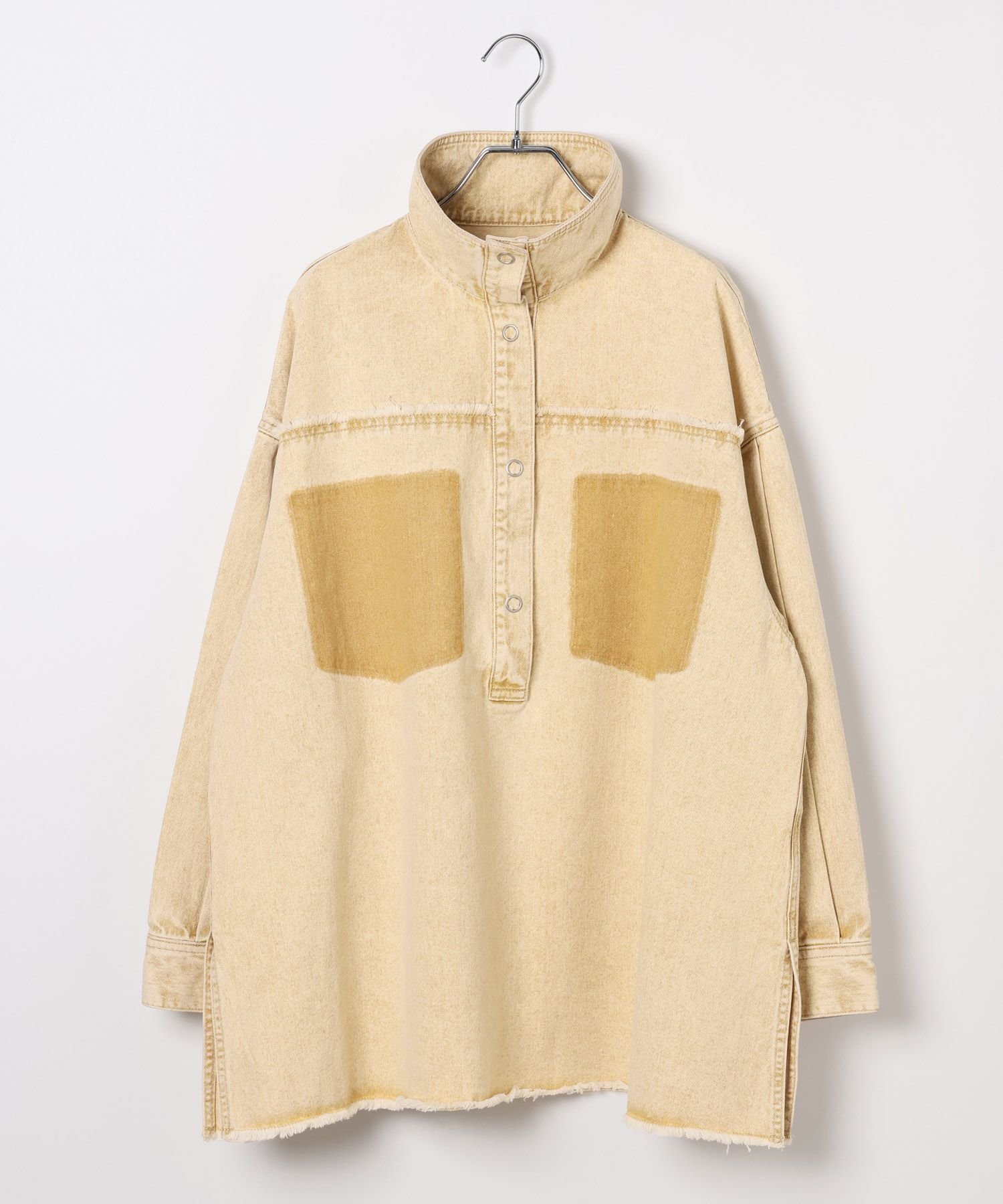 【レプシィム ローリーズファーム/LEPSIM LOWRYS FARM】のデニム襟付きプルオーバー インテリア・キッズ・メンズ・レディースファッション・服の通販 founy(ファニー) ファッション Fashion レディースファッション Fashion for Women トップス・カットソー Cut & Sew Tops カジュアルプルオーバー・ニットトップス Pullovers & Knit Tops / Casual Pullovers おすすめ Recommended / Our Picks ストライプ Stripe, Striped Pattern セットアップ Set-Up, Coordinated Outfit デニム Denim, Jeans Material ハイネック High Neck, Mock Neck ハーフ Half, Half-Length レース Lace, Lace Fabric ベージュ50|ID: prp329100004863358 ipo3291000000036156895