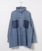 【レプシィム ローリーズファーム/LEPSIM LOWRYS FARM】のデニム襟付きプルオーバー 人気、トレンドファッション・服の通販 founy(ファニー) ファッション Fashion レディースファッション Fashion for Women トップス・カットソー Cut & Sew Tops カジュアルプルオーバー・ニットトップス Pullovers & Knit Tops / Casual Pullovers おすすめ Recommended / Our Picks ストライプ Stripe, Striped Pattern セットアップ Set-Up, Coordinated Outfit デニム Denim, Jeans Material ハイネック High Neck, Mock Neck ハーフ Half, Half-Length レース Lace, Lace Fabric thumbnail ケミカルブルー85|ID: prp329100004863358 ipo3291000000036156901