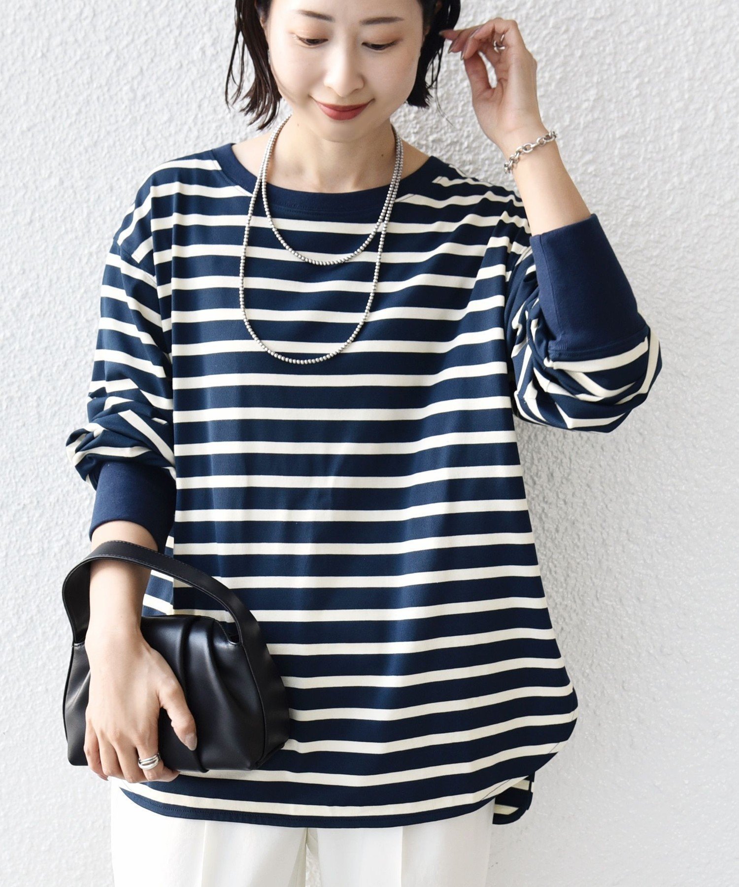 【シップス フォー ウィメン/SHIPS】の【SHIPS別注】TENNESSEE 洗濯機可能 ワイド ボーダー TEE インテリア・キッズ・メンズ・レディースファッション・服の通販 founy(ファニー) 　ファッション　Fashion　レディースファッション　Fashion for Women　バランス　Balance, Style Balance　ベーシック　Basic, Essential　ボーダー　Border, Stripe　ポケット　Pocket, Pocket Detail　別注　Limited Edition, Custom Order　ワイド　Wide, Wide Fit　ワーク　Workwear, Utility Style　2026年　2026　ネイビー|ID: prp329100004863555 ipo3291000000036159440