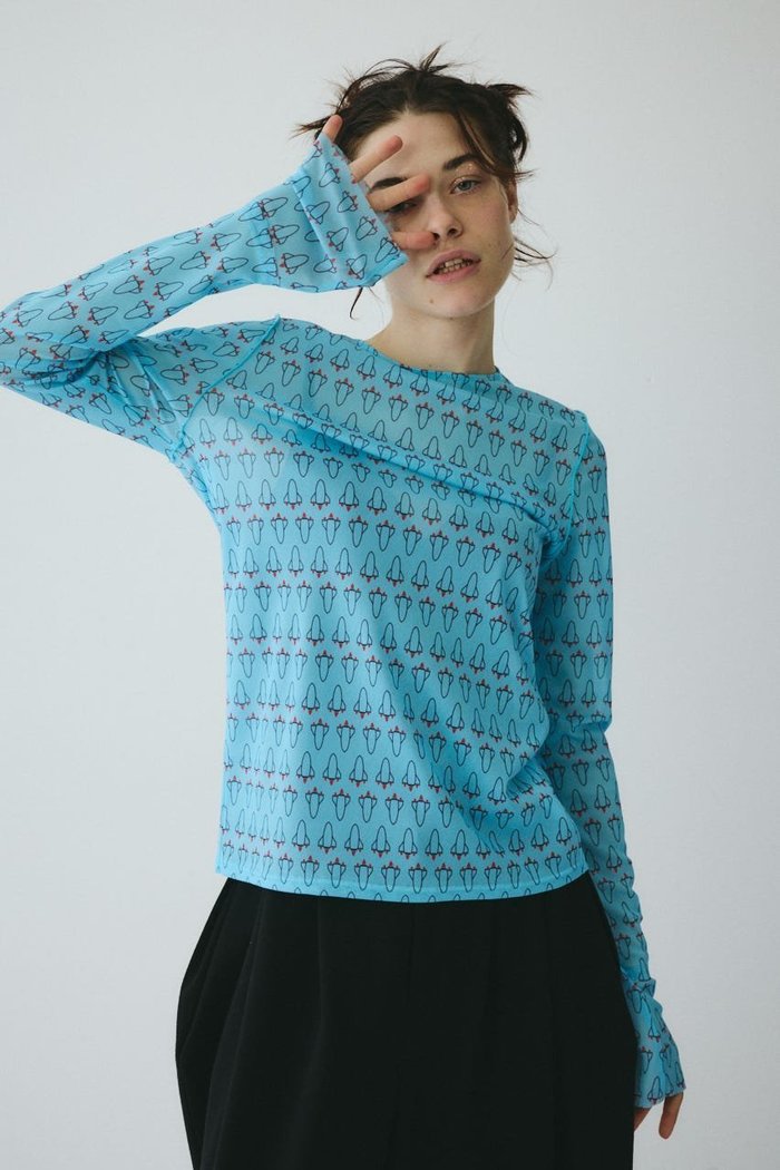 【ヘリンドットサイ/HeRIN.CYE】のRocket mesh inner tops インテリア・キッズ・メンズ・レディースファッション・服の通販 founy(ファニー) https://founy.com/ ファッション Fashion レディースファッション Fashion for Women トップス・カットソー Cut & Sew Tops インナー Innerwear ジャケット Jacket, Outerwear フィット Fit, Slim Fit メッシュ Mesh, Net Fabric モチーフ Motif, Design Theme |ID: prp329100004863558 ipo3291000000036159645