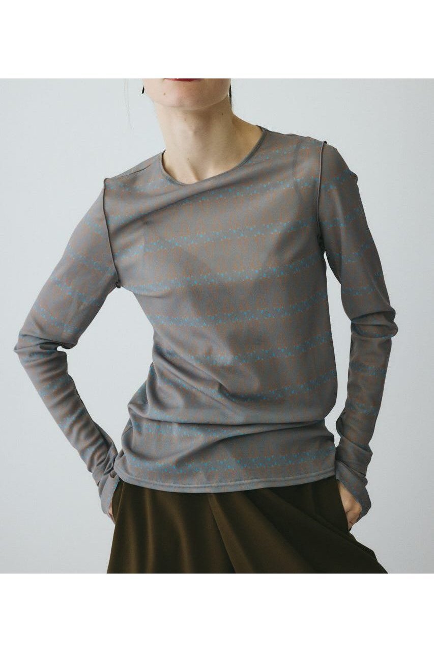 【ヘリンドットサイ/HeRIN.CYE】のRocket mesh inner tops インテリア・キッズ・メンズ・レディースファッション・服の通販 founy(ファニー) 　ファッション　Fashion　レディースファッション　Fashion for Women　トップス・カットソー　Cut & Sew Tops　インナー　Innerwear　ジャケット　Jacket, Outerwear　フィット　Fit, Slim Fit　メッシュ　Mesh, Net Fabric　モチーフ　Motif, Design Theme　柄GRY5|ID: prp329100004863558 ipo3291000000036159652